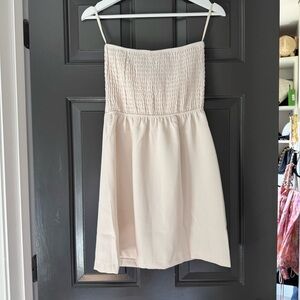 Song of Style Strapless Cream Dress
